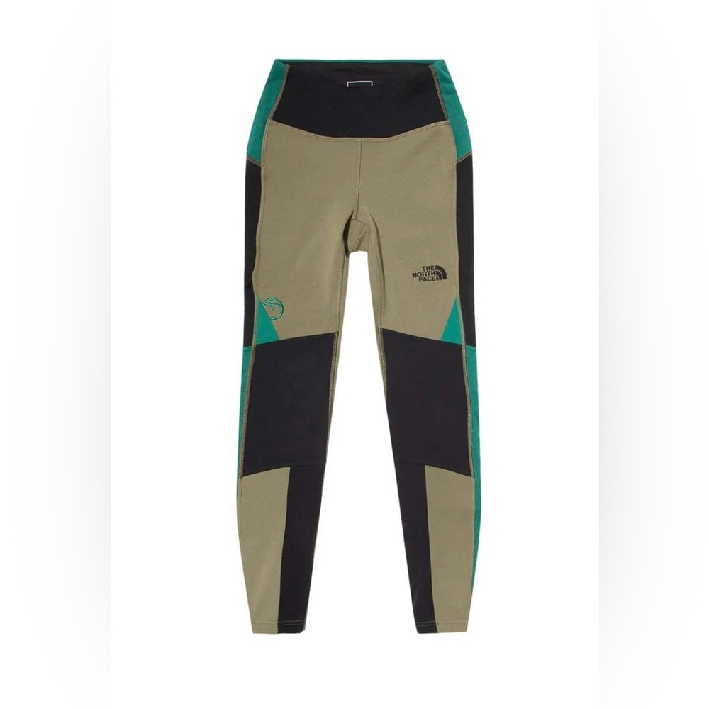 W Steep Tech Fleece Tight in Bright Olive/Black - S / Bright Olive/Black